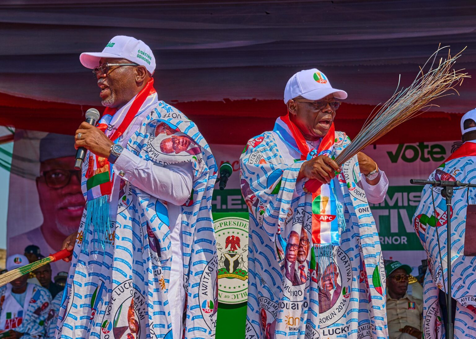 Guber Poll: VP Shettima, Govs, Ministers, Senators, Others Storm Akure For Aiyedatiwa