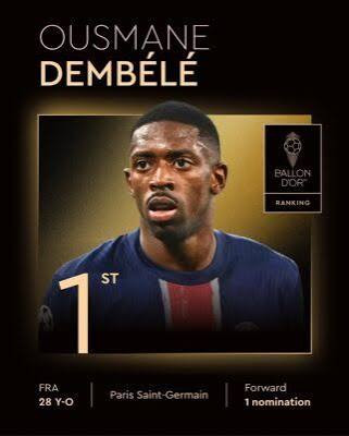 Breaking: Dembele wins 2025 Ballon d’Or