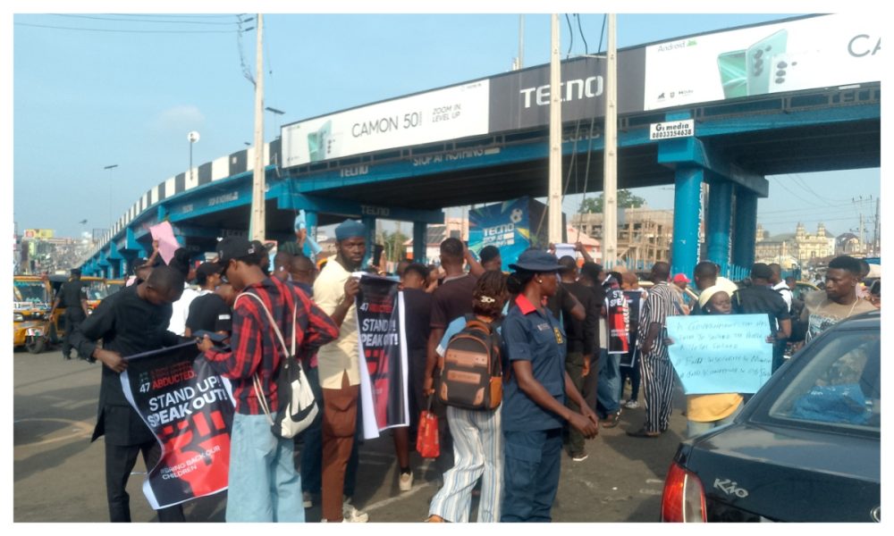 Tension as protesters demand freedom for abducted pupils, teachers